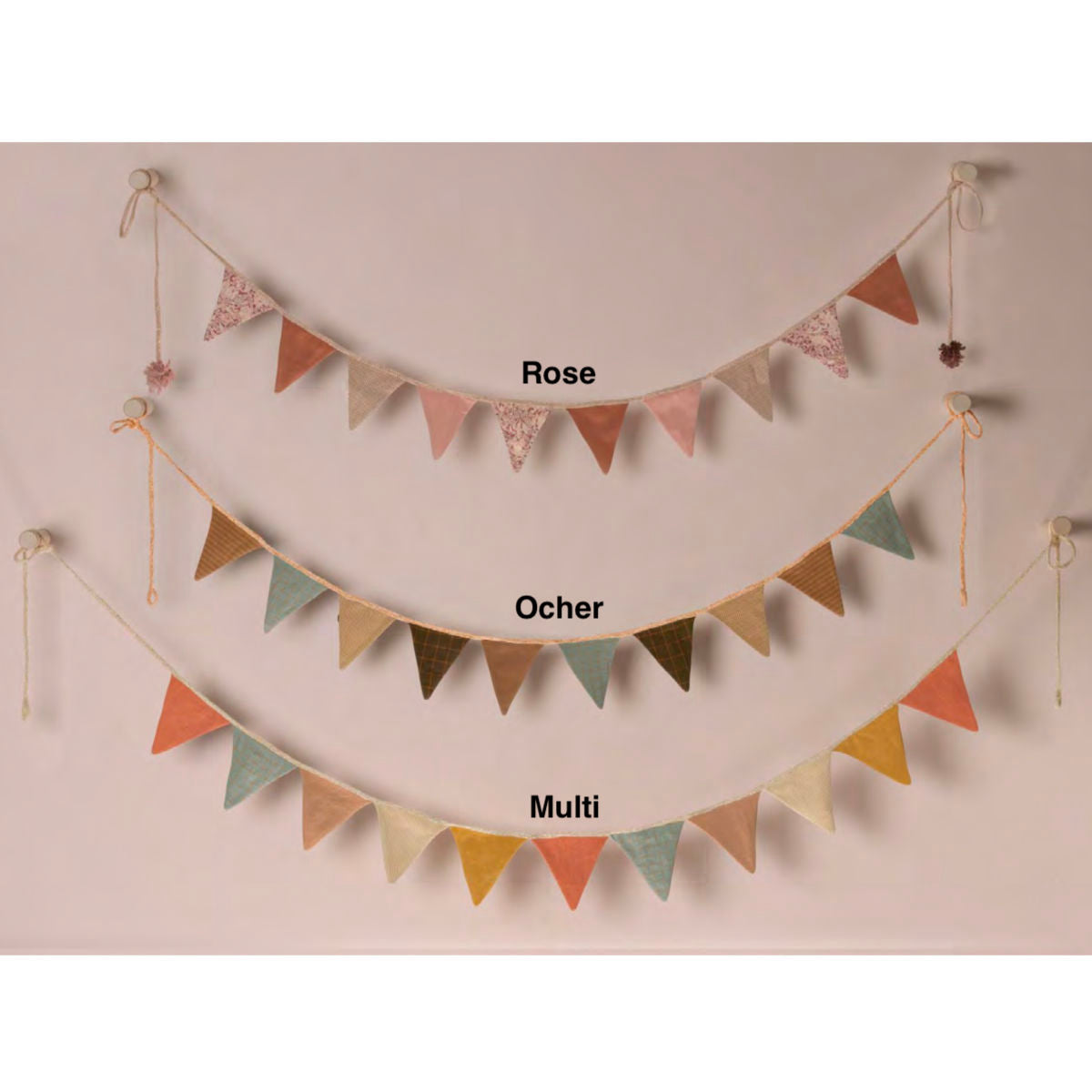 Maileg Fabric Garland, Ocher