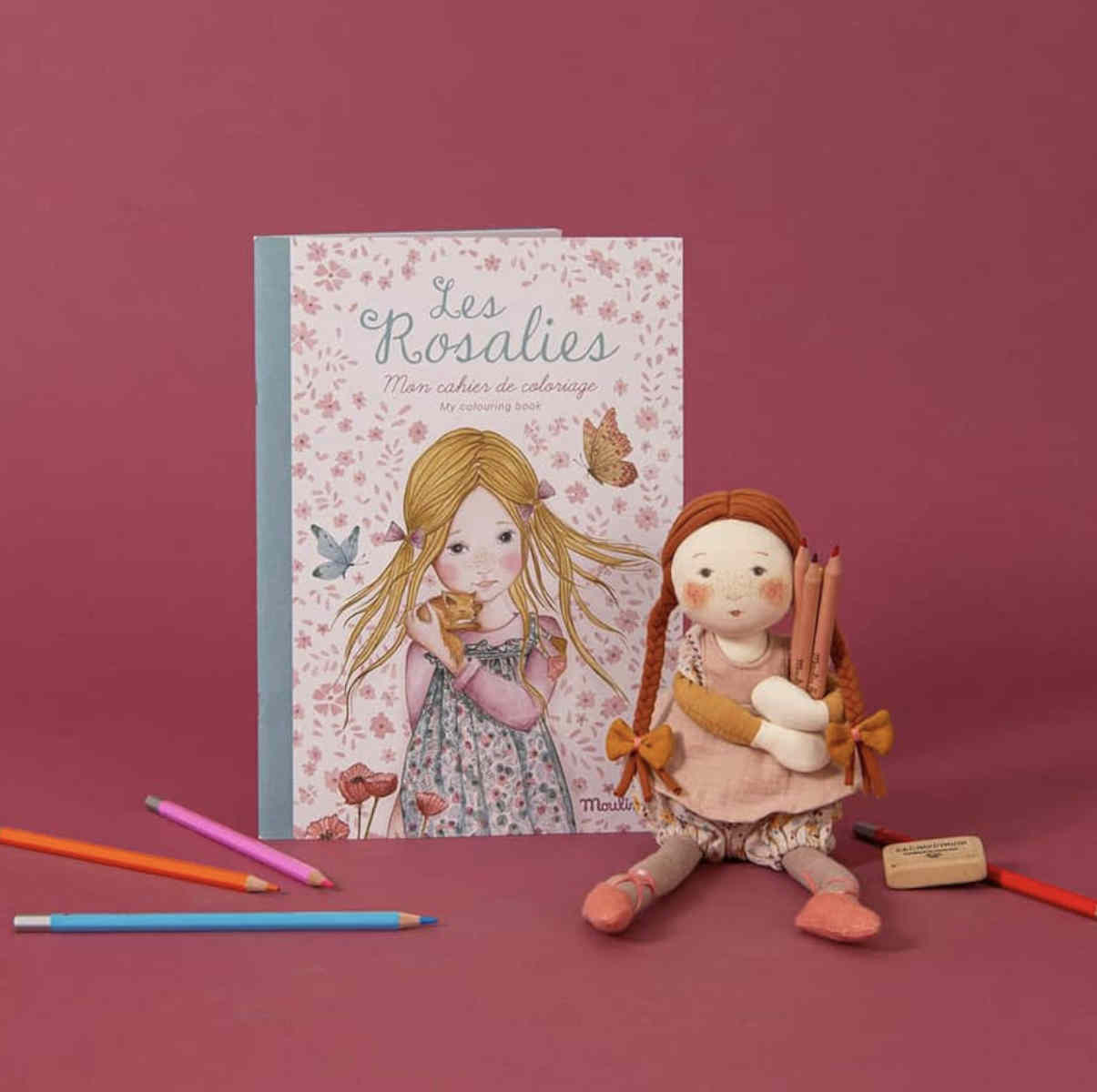Moulin Roty Les Rosalies Coloring Book