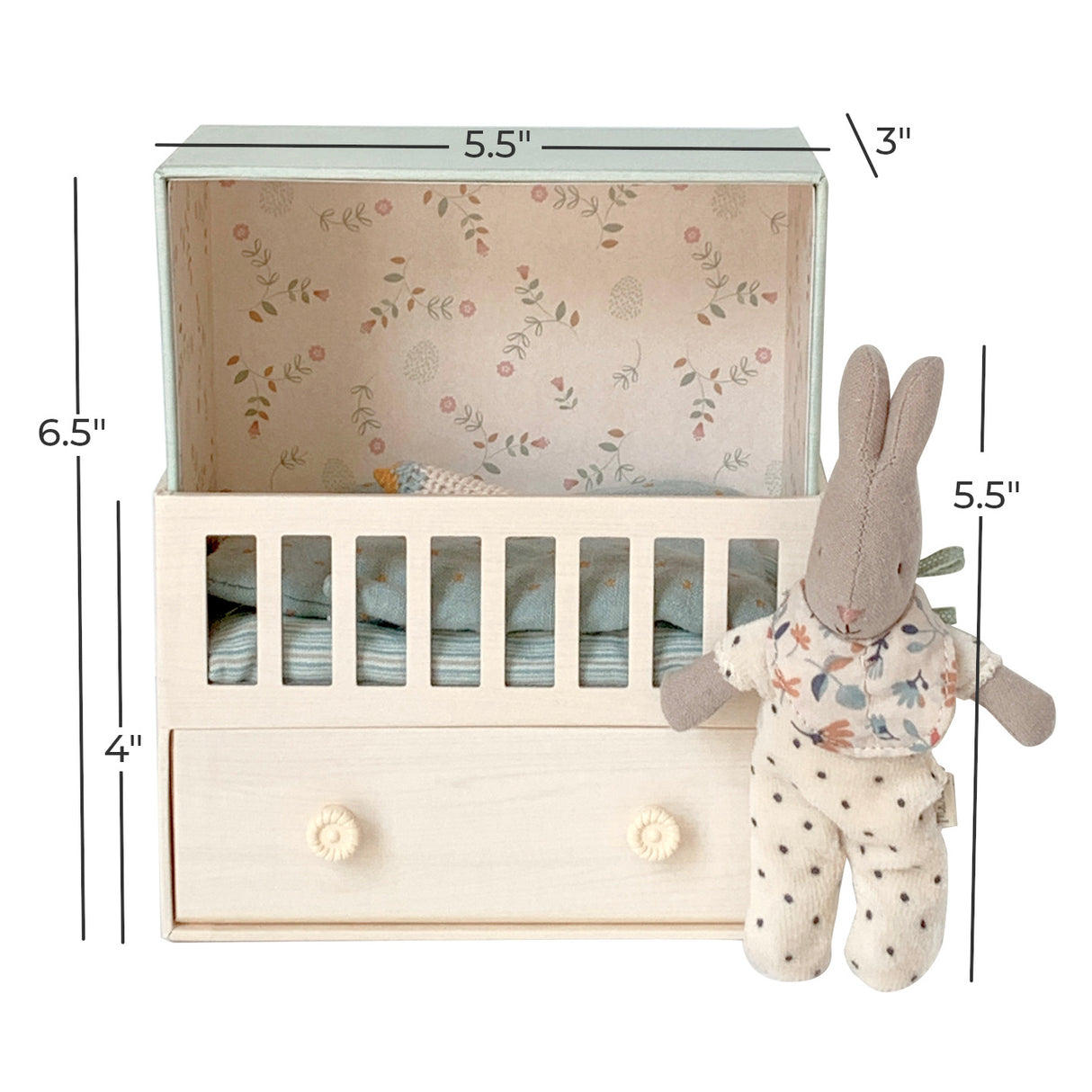 Maileg Music Baby Room with Micro Rabbit