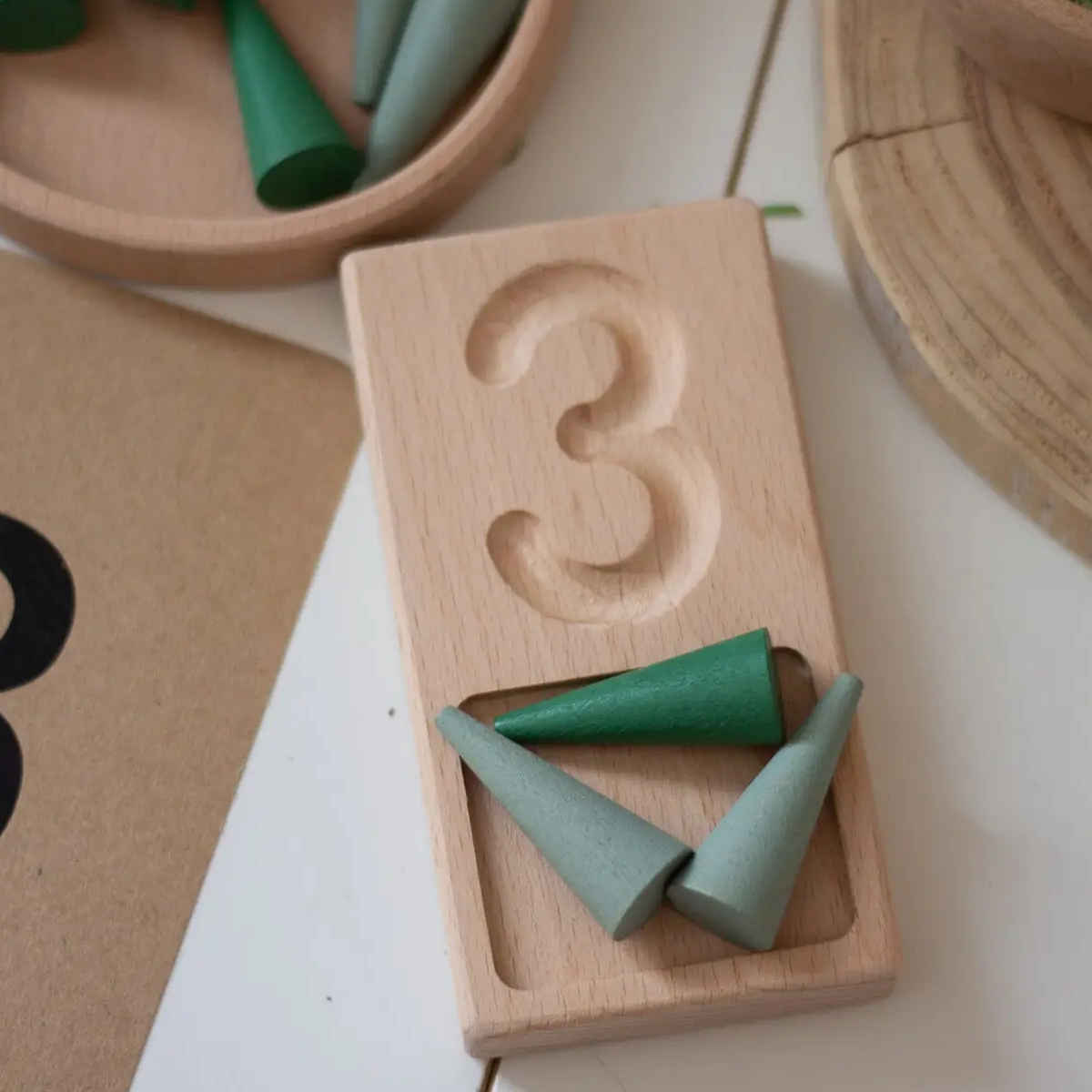 Number Counting Trays and Stand