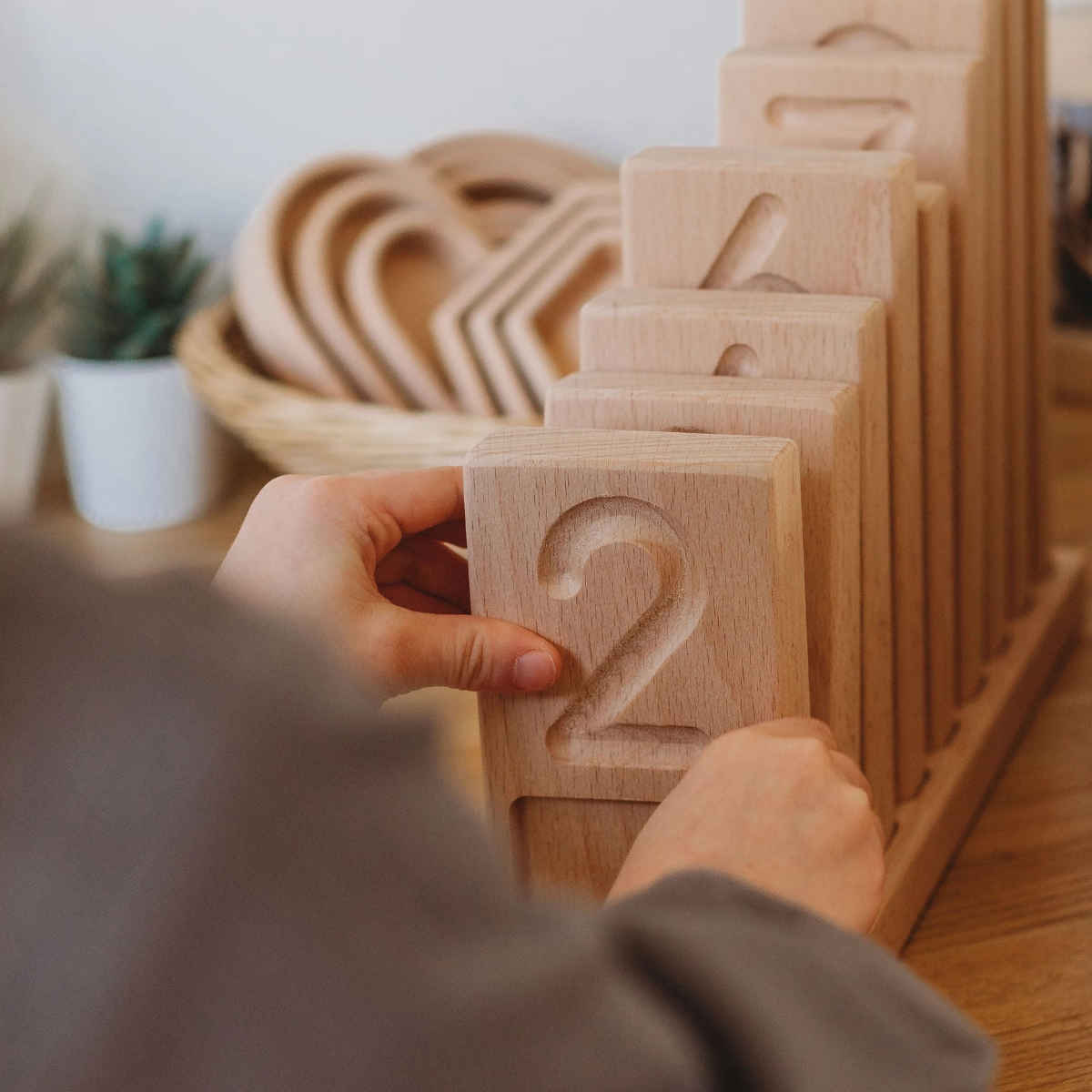 Number Counting Trays and Stand
