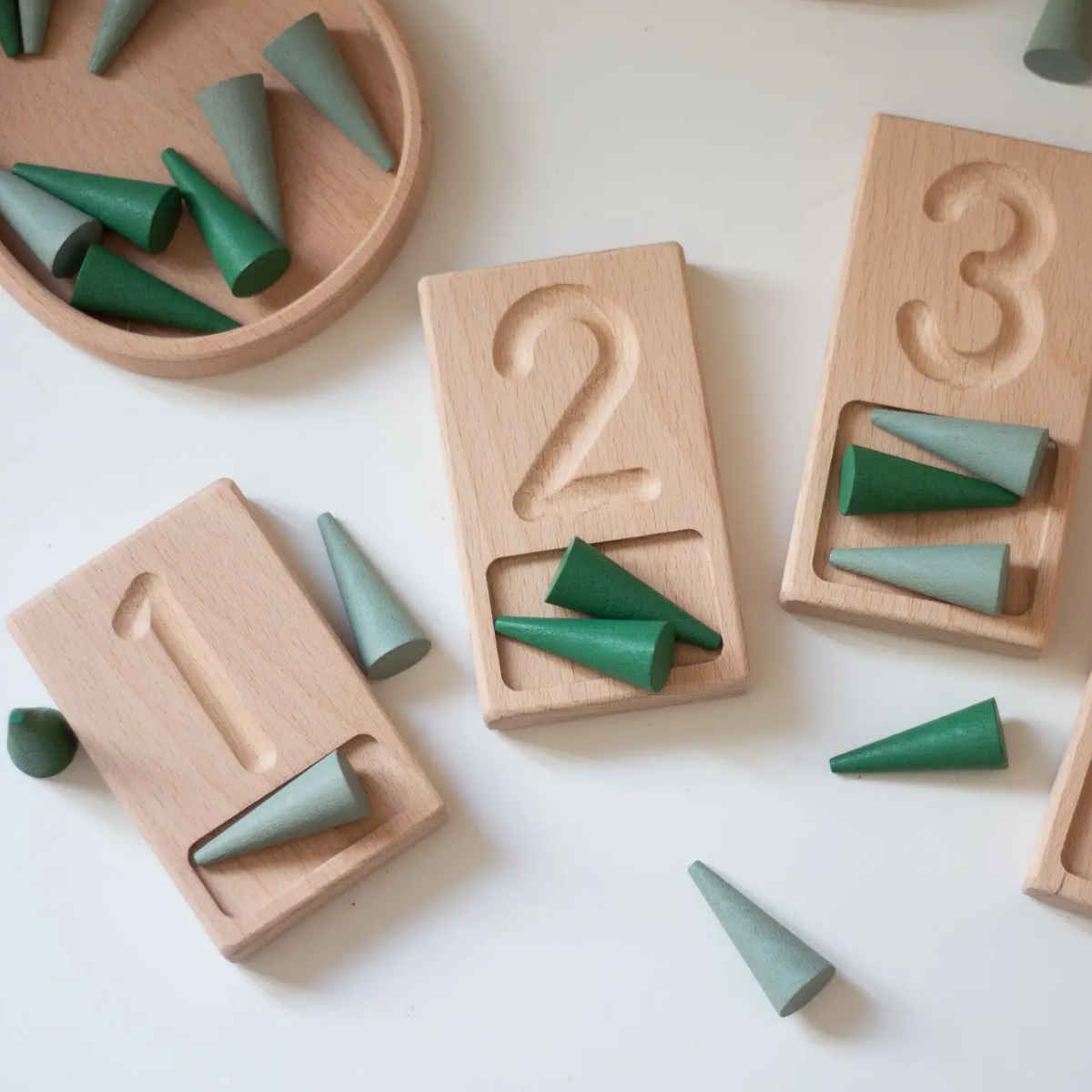 Number Counting Trays and Stand