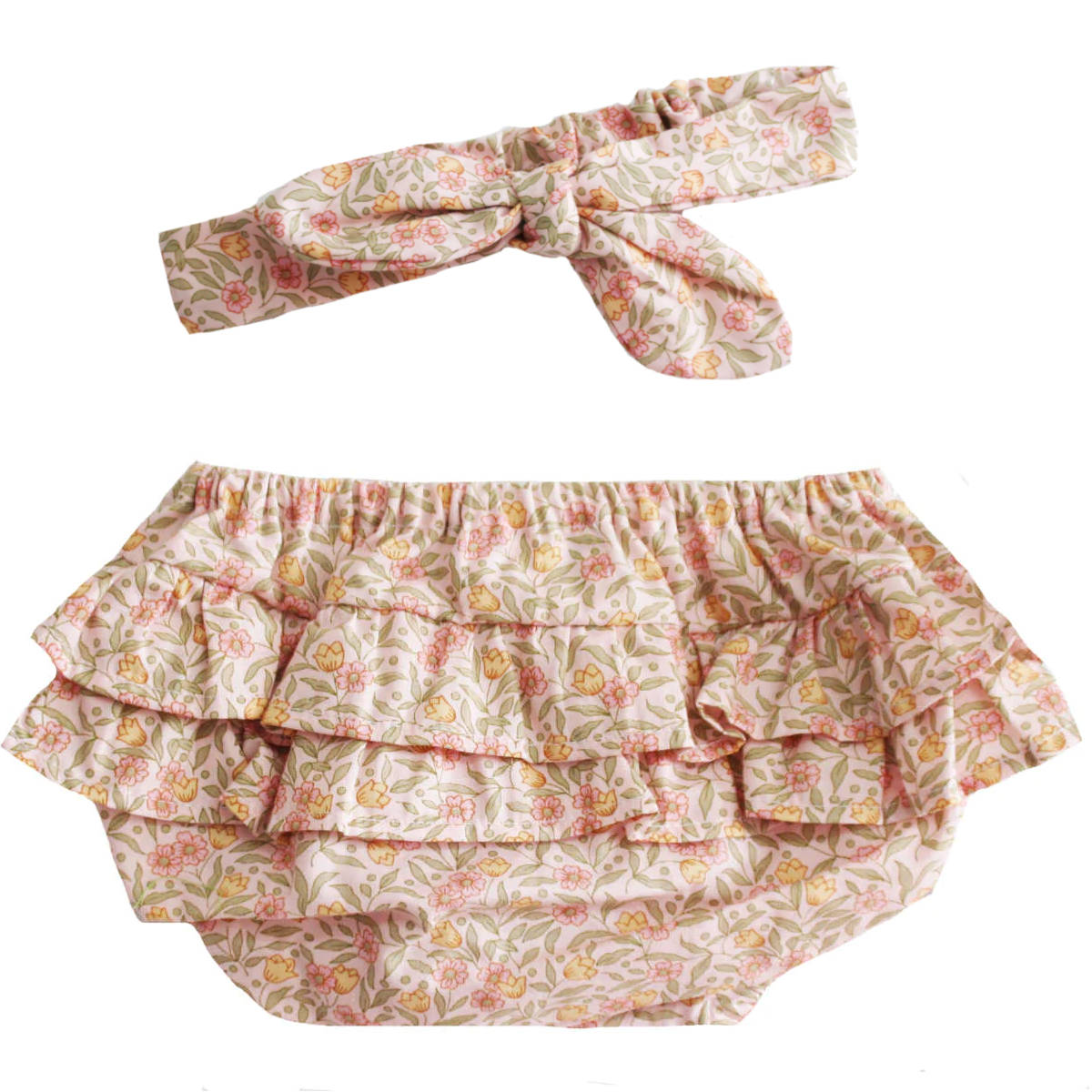 Alimrose Ruffle Bloomers with Headband