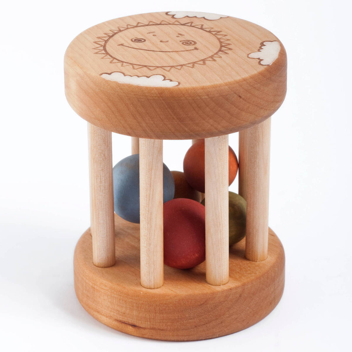 Friendly Toys Wooden Rattle