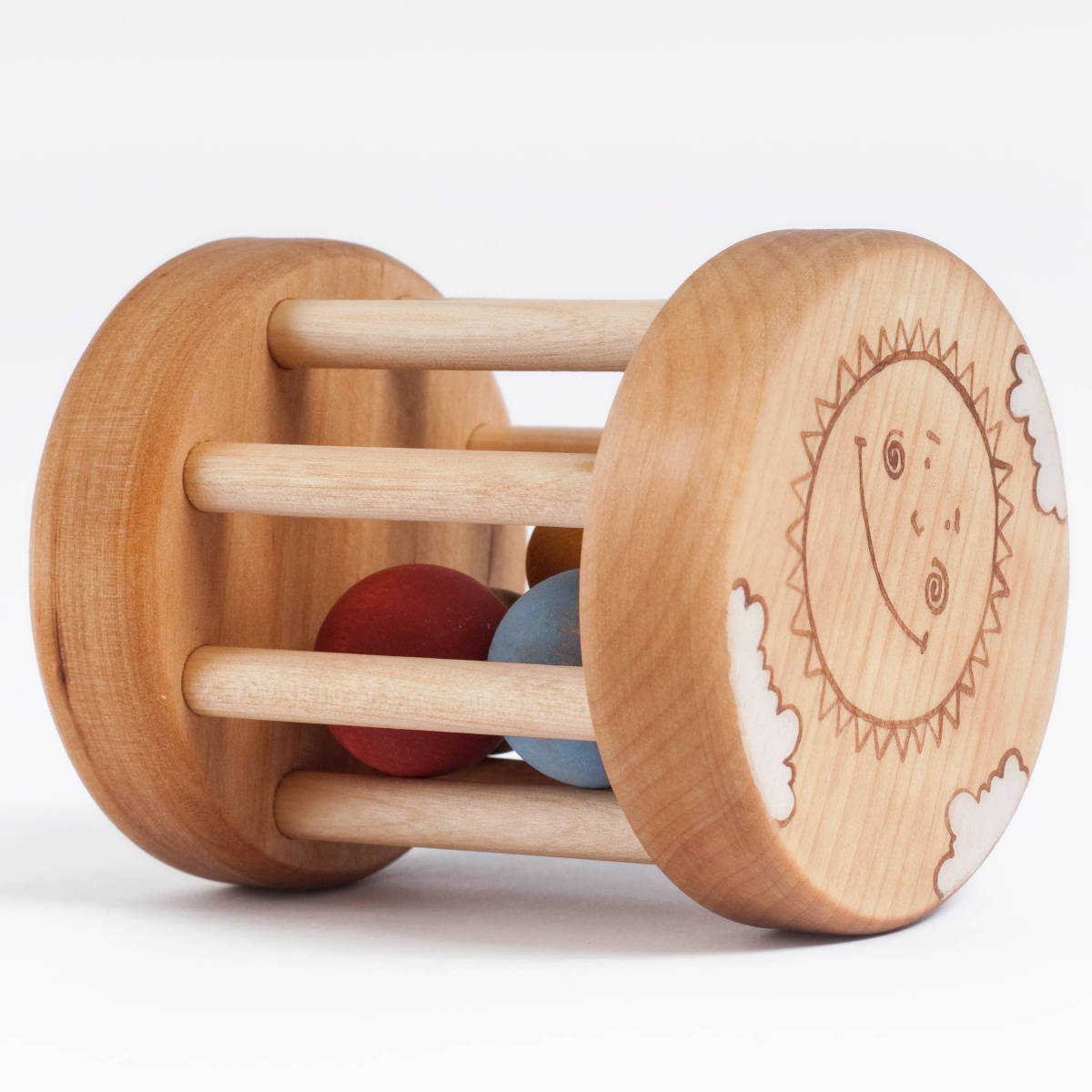Friendly Toys Wooden Rattle