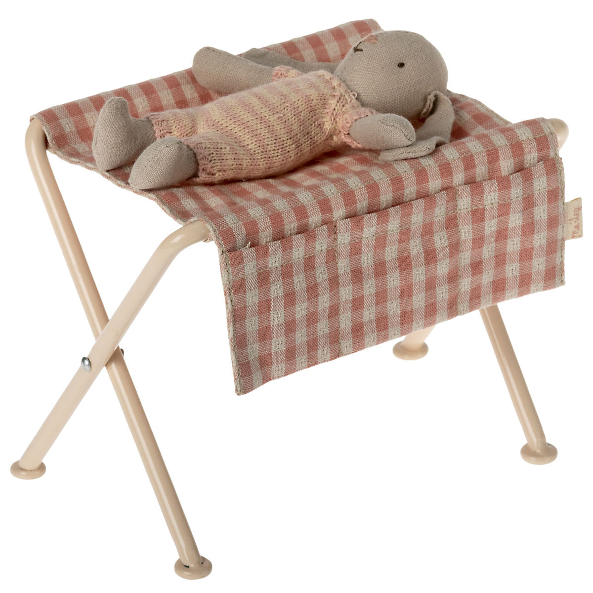 Maileg Doll House Changing Table, Gingham