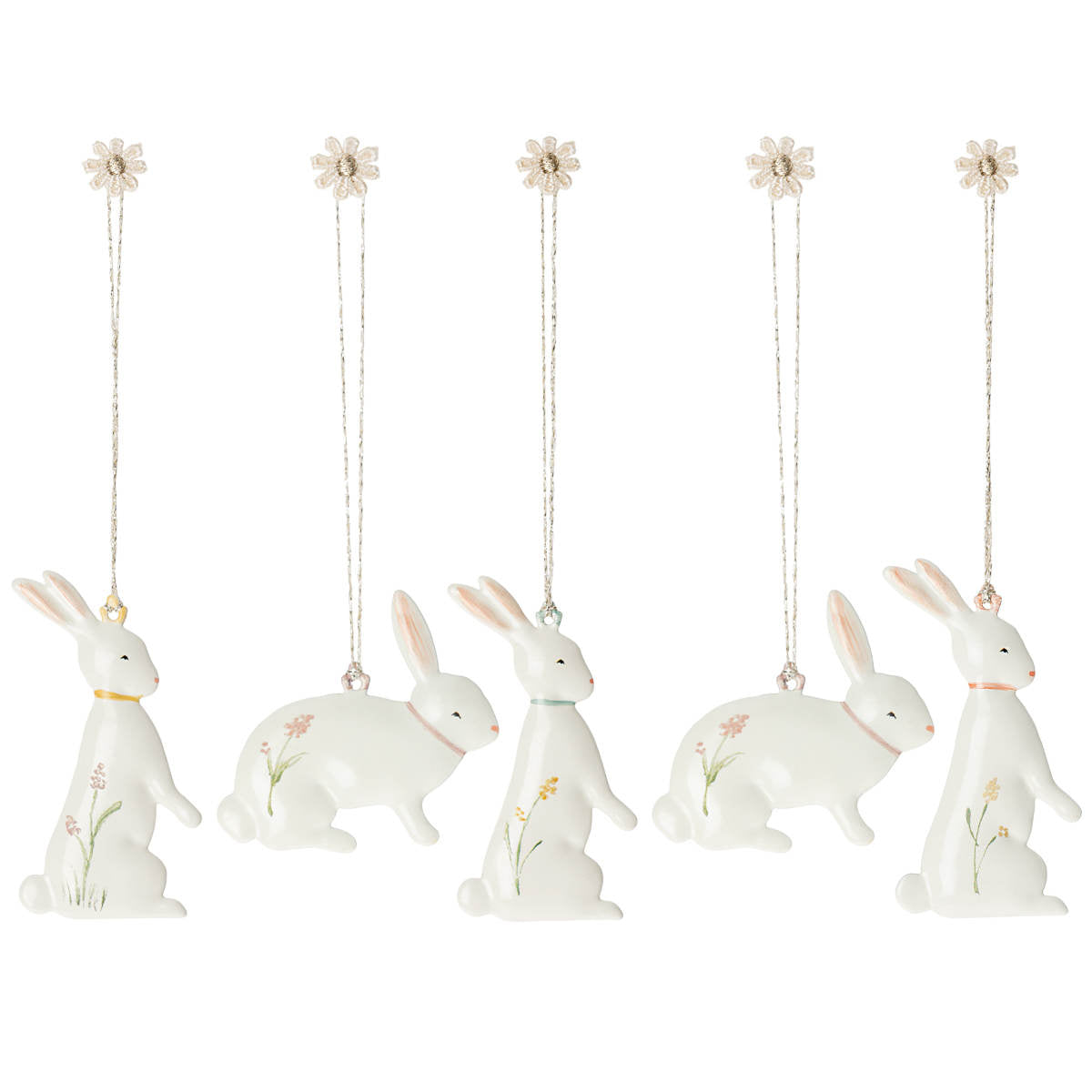 Maileg Easter Bunny Ornaments 5pcs Set