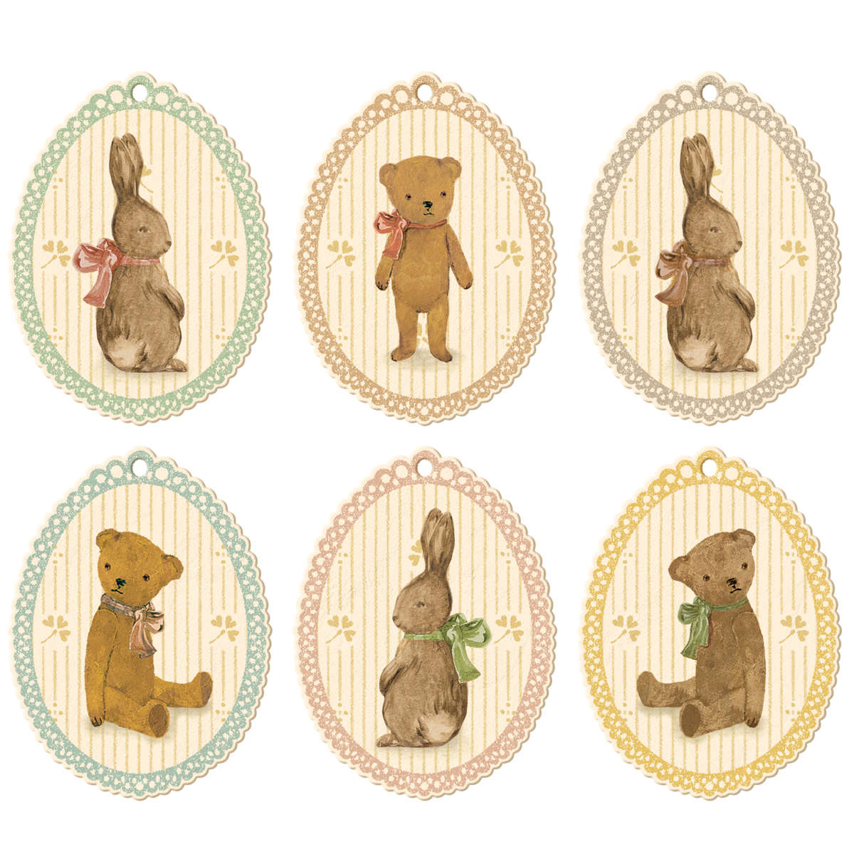 Maileg Bunnies and Teddies Gift Tags