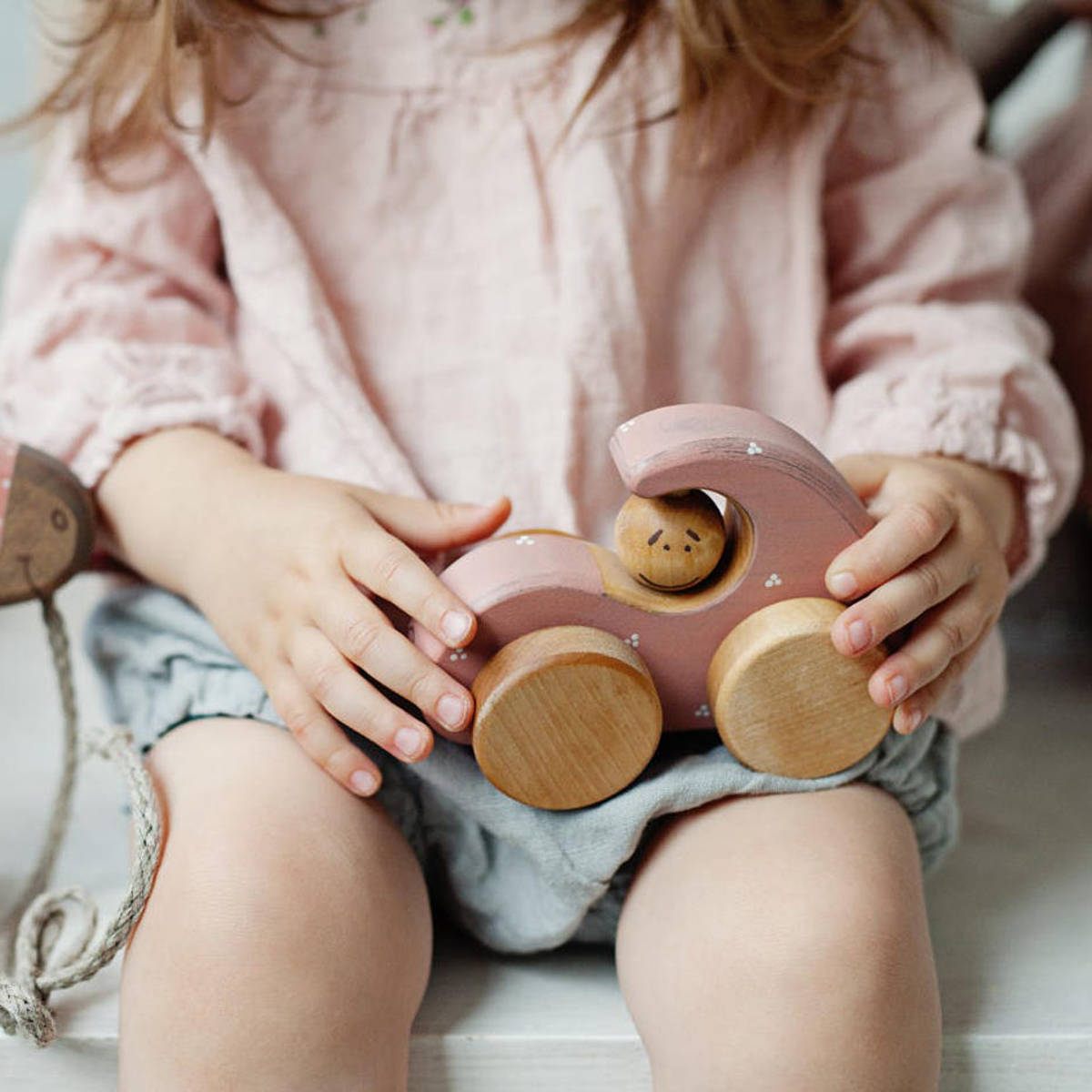 Wooden Beetle Toy Car