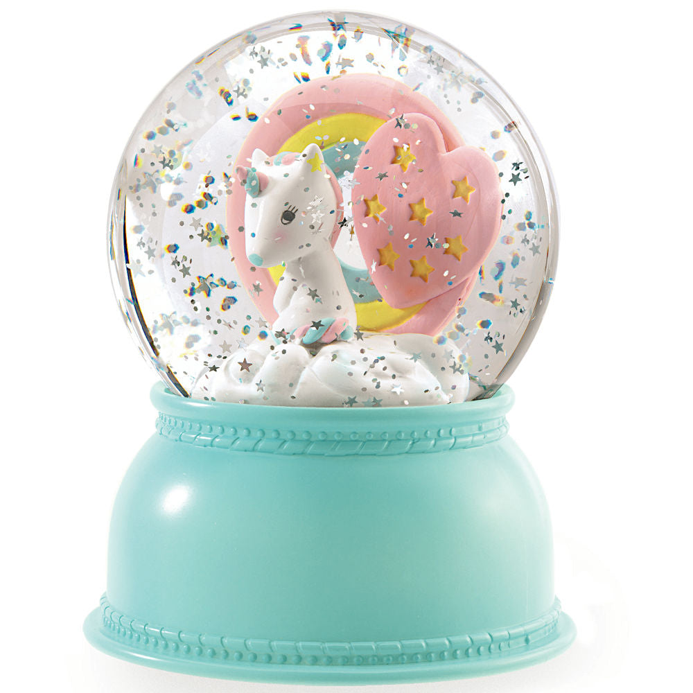 Djeco Snow Globe Night Light, Unicorn