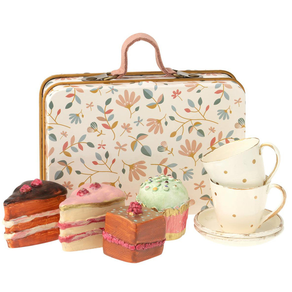 Maileg Suitcase with Tea Sets and Cakes - Final Sale