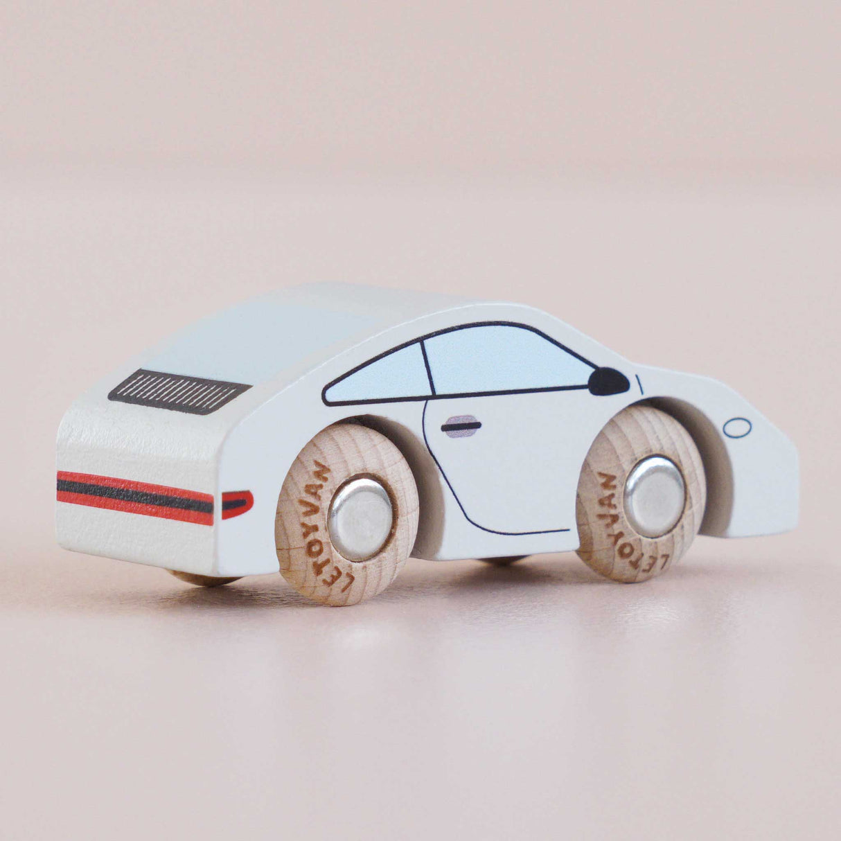 Wooden Matchbox Car, No. 16 GT90 Poppy