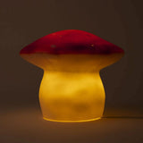 Egmont Heico Medium Mushroom Lamp with Dimmer, Brick Red