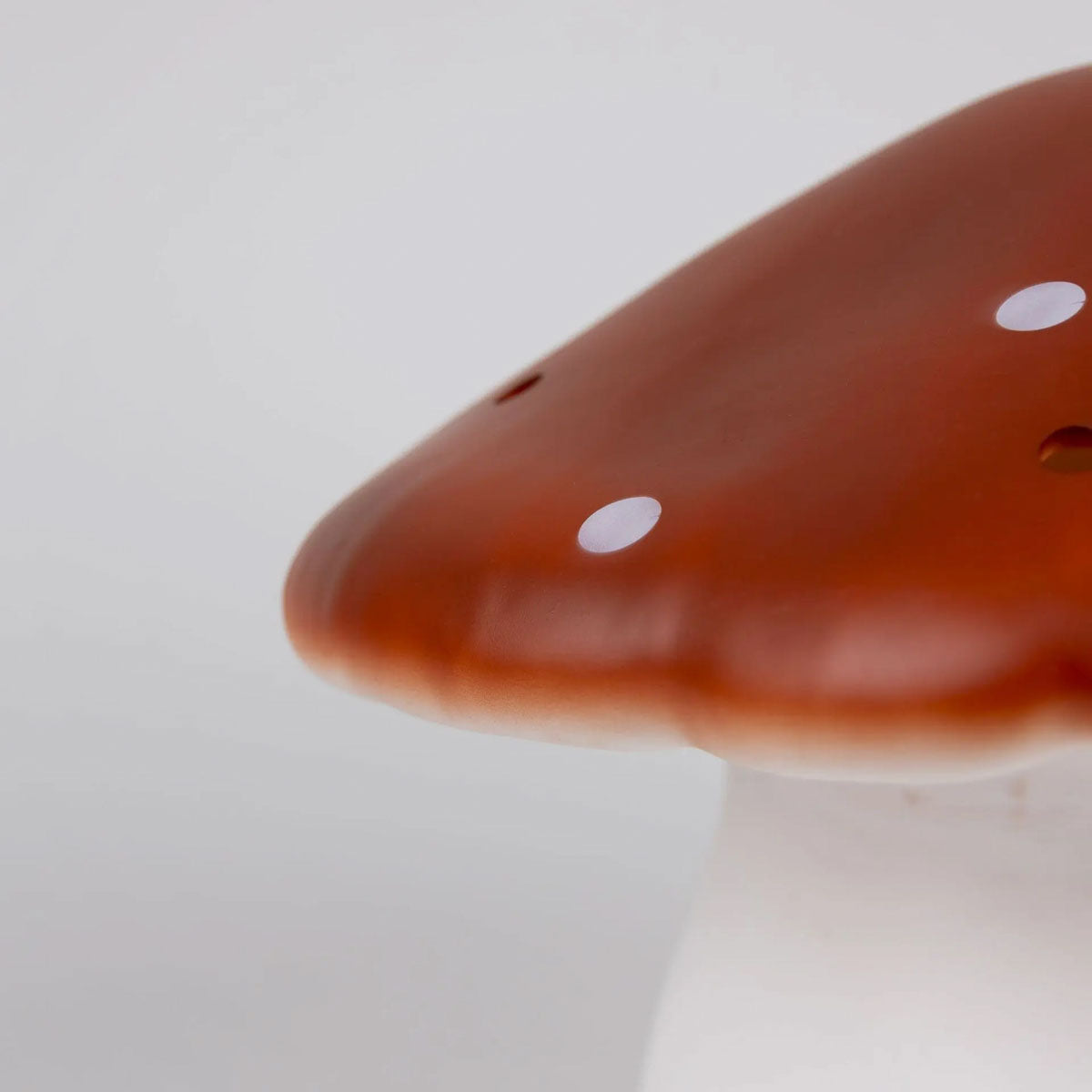 Egmont Heico Large Mushroom Lamp with Dimmer, Red Brick