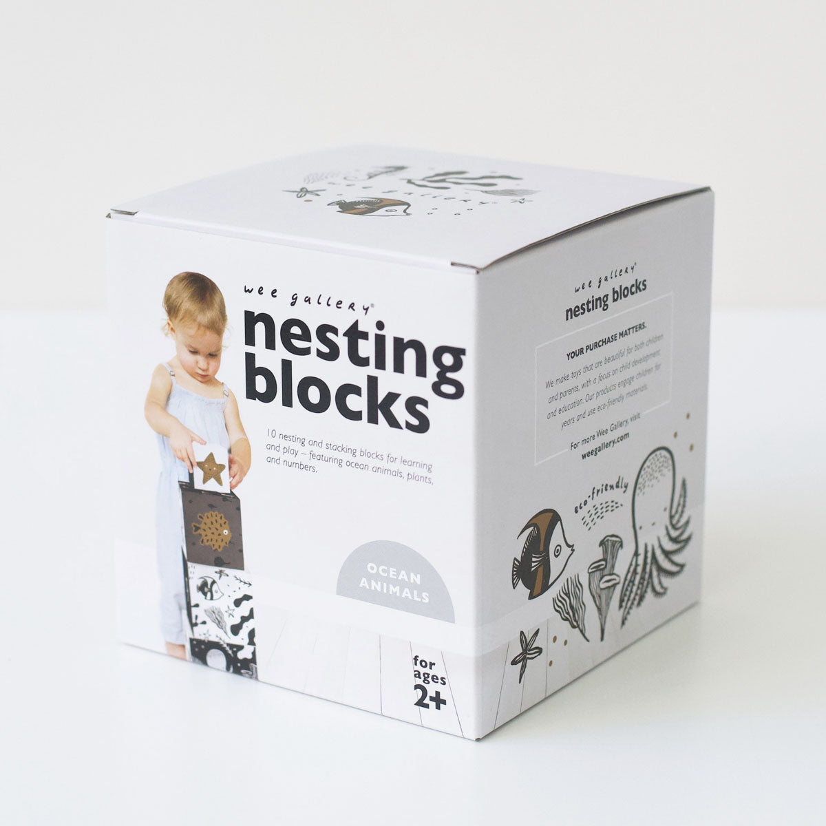 Wee Gallery Nesting Blocks, Ocean Animals