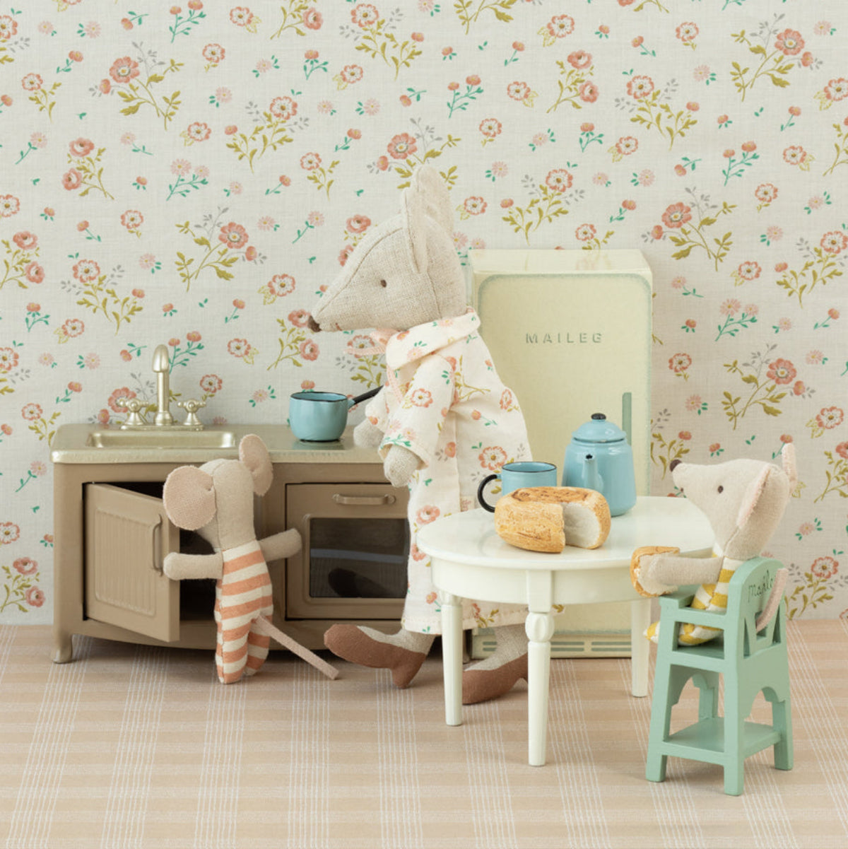 Maileg Doll High Chair for Baby Mouse