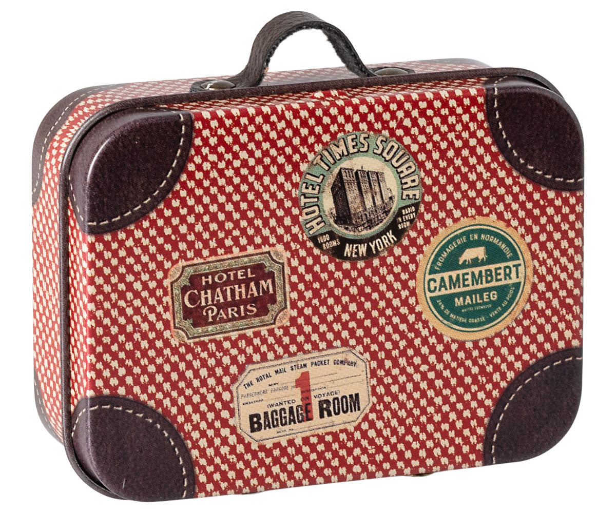 Maileg Metal Suitcase, Micro, Red (available in September)