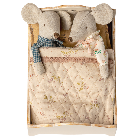 Maileg Wooden Bed for Mouse Doll, New