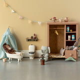 Maileg Large Wooden Wardrobe, Dark Powder