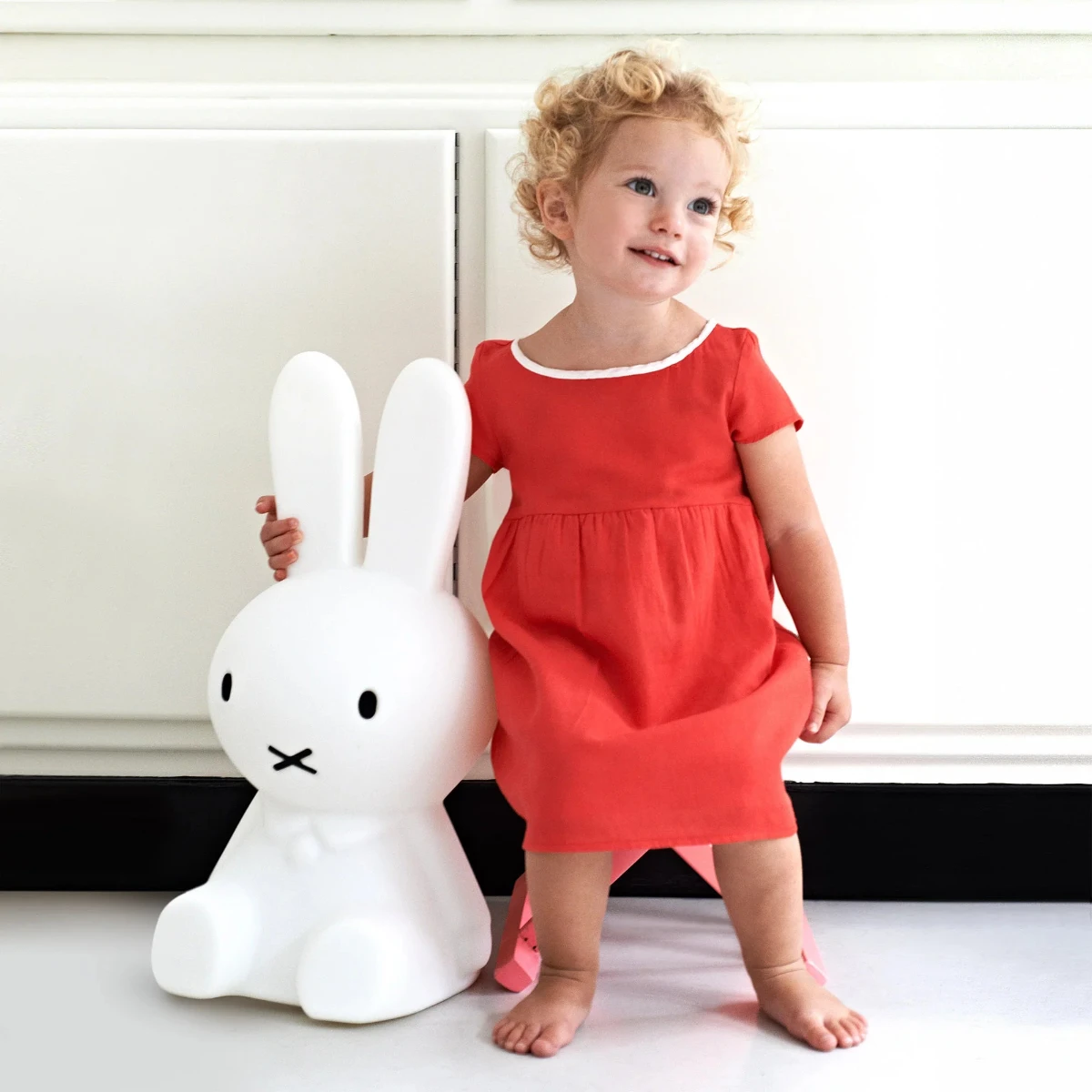miffy ミッフィー スライドキーホルダー ポップ柄 フラワー