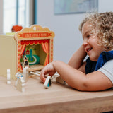 Wooden Tabletop Magnetic Puppet Theater