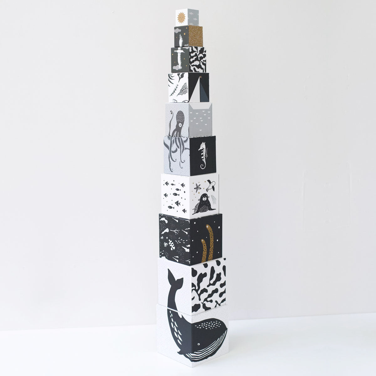 Wee Gallery Nesting Blocks, Ocean Animals
