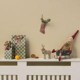 Maileg Gift Bag, Green Checker