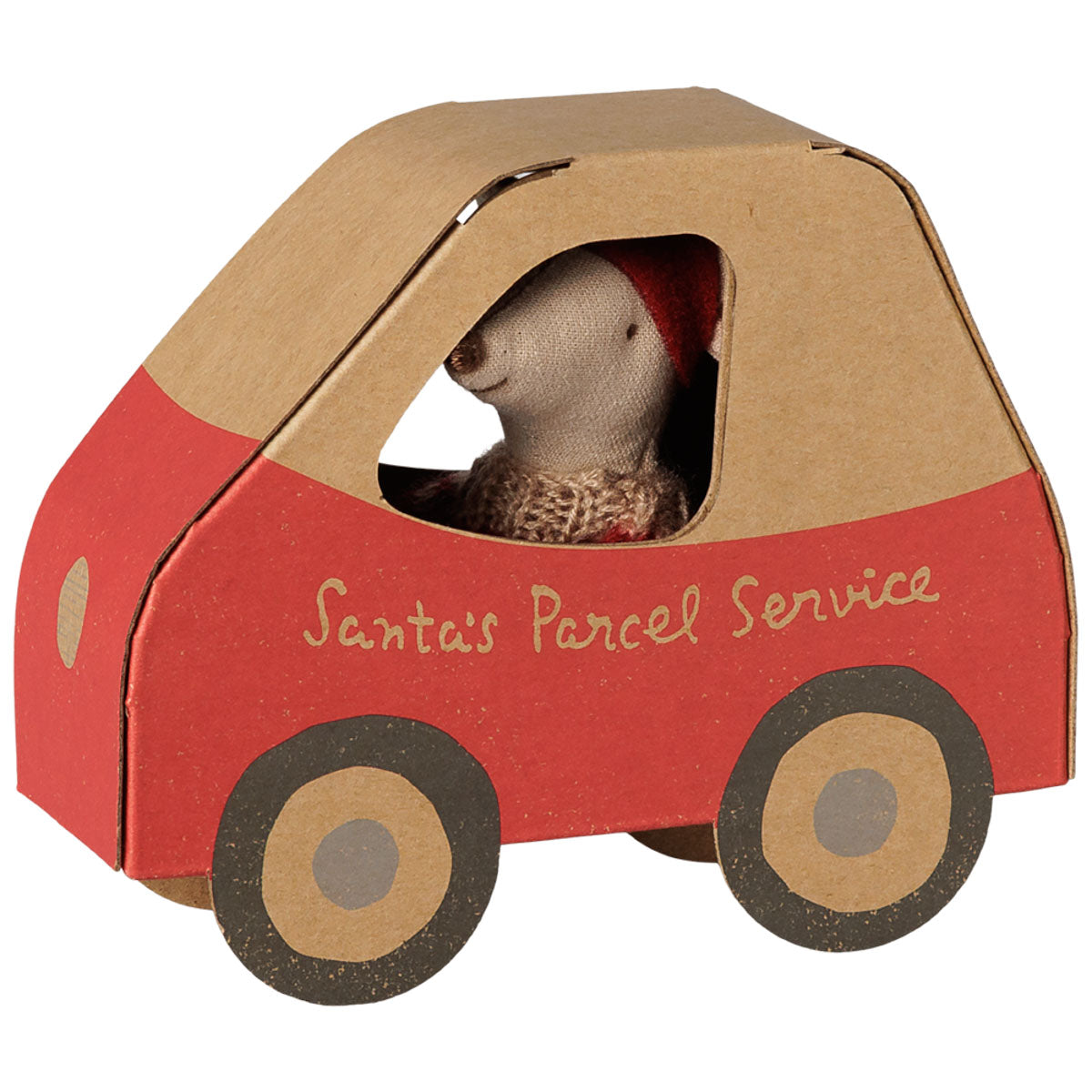 Maileg Christmas Mouse in a Car (available in November)
