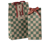 Maileg Gift Bag, Green Checker