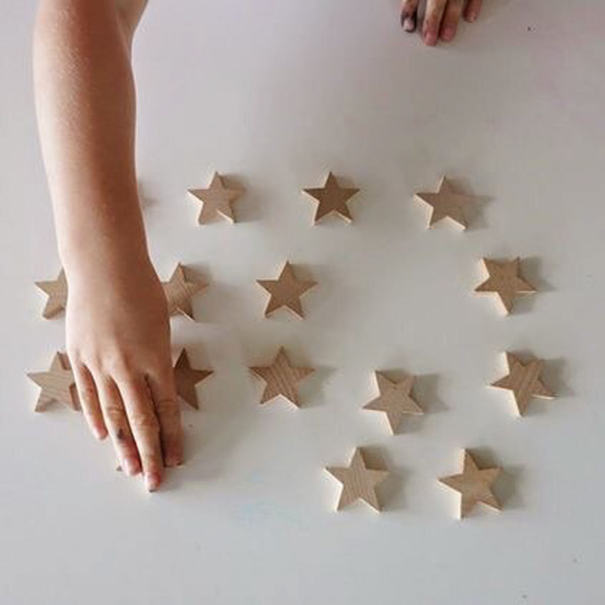 100 Tanabata Wooden Stars