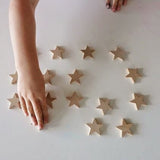 100 Tanabata Wooden Stars
