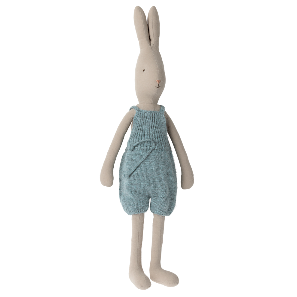 Maileg Rabbit in Knitted Overall, Size 4