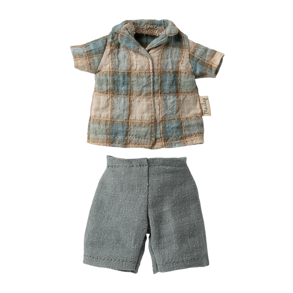 Maileg Rabbit in Checker Shirt, Size 1