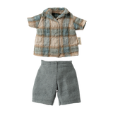Maileg Rabbit in Checker Shirt, Size 1