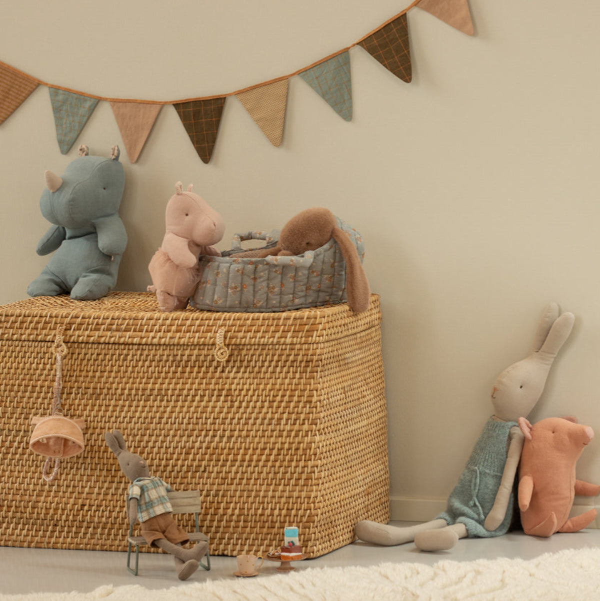 Maileg Small Hippo with Tutu Skirt