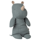 Maileg Medium Rhino, Dusty Blue