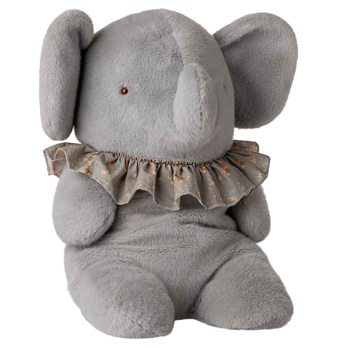 Maileg Safari Friends Large Plush Elephant, Blue Grey (ships in November)