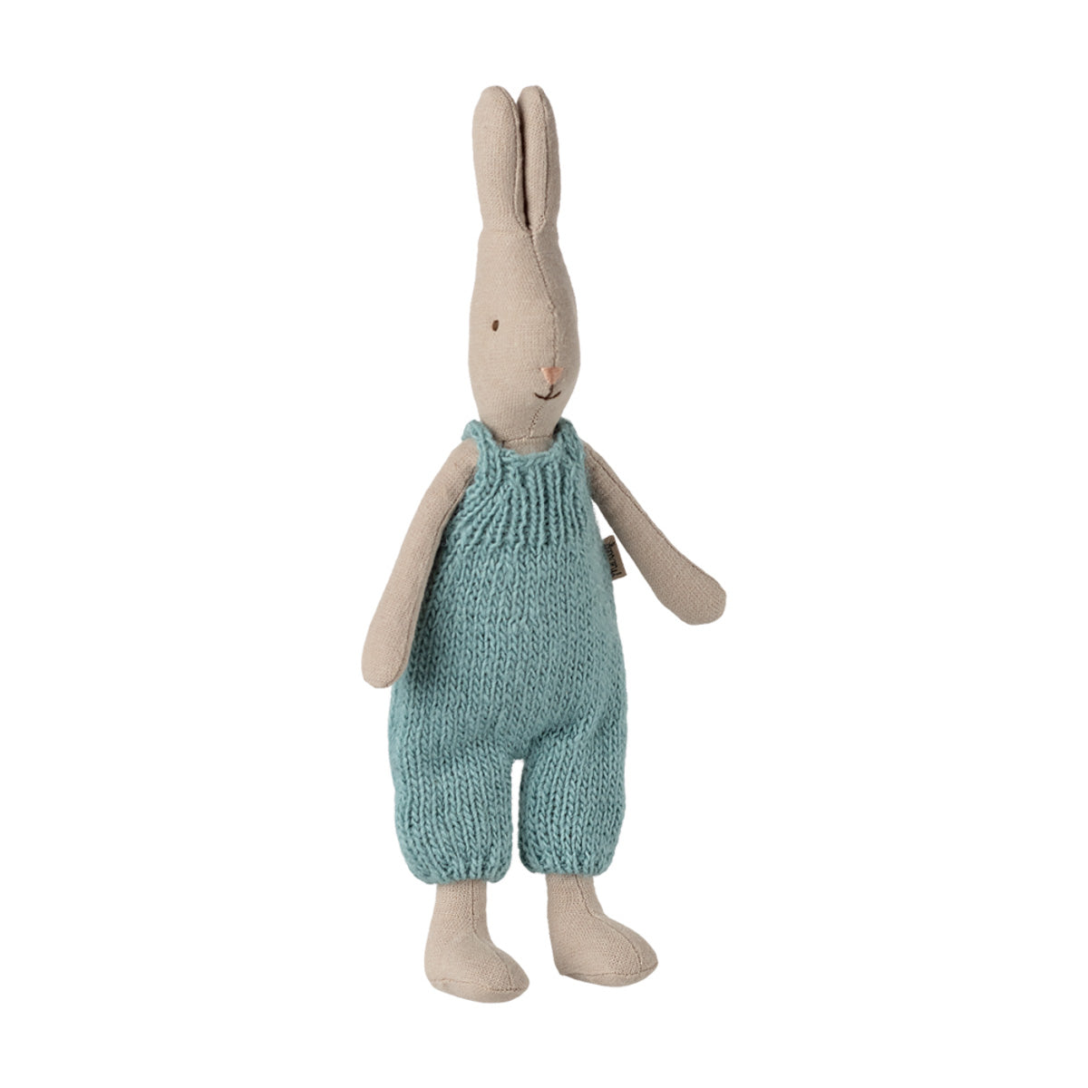 Maileg Rabbit in Knitted Overall, Size 1 (ships in February)