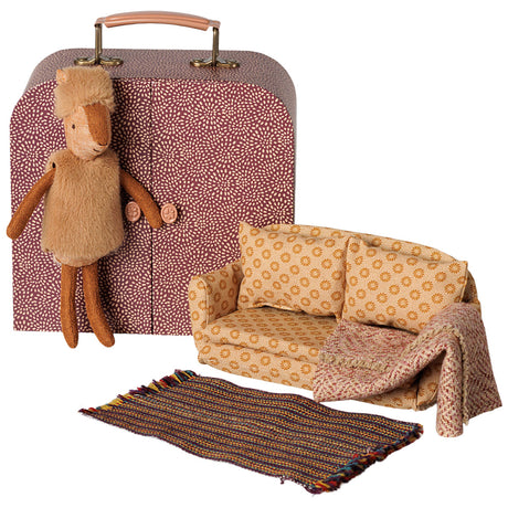 Maileg Little Sister Reindeer in Suitcase (available in November)