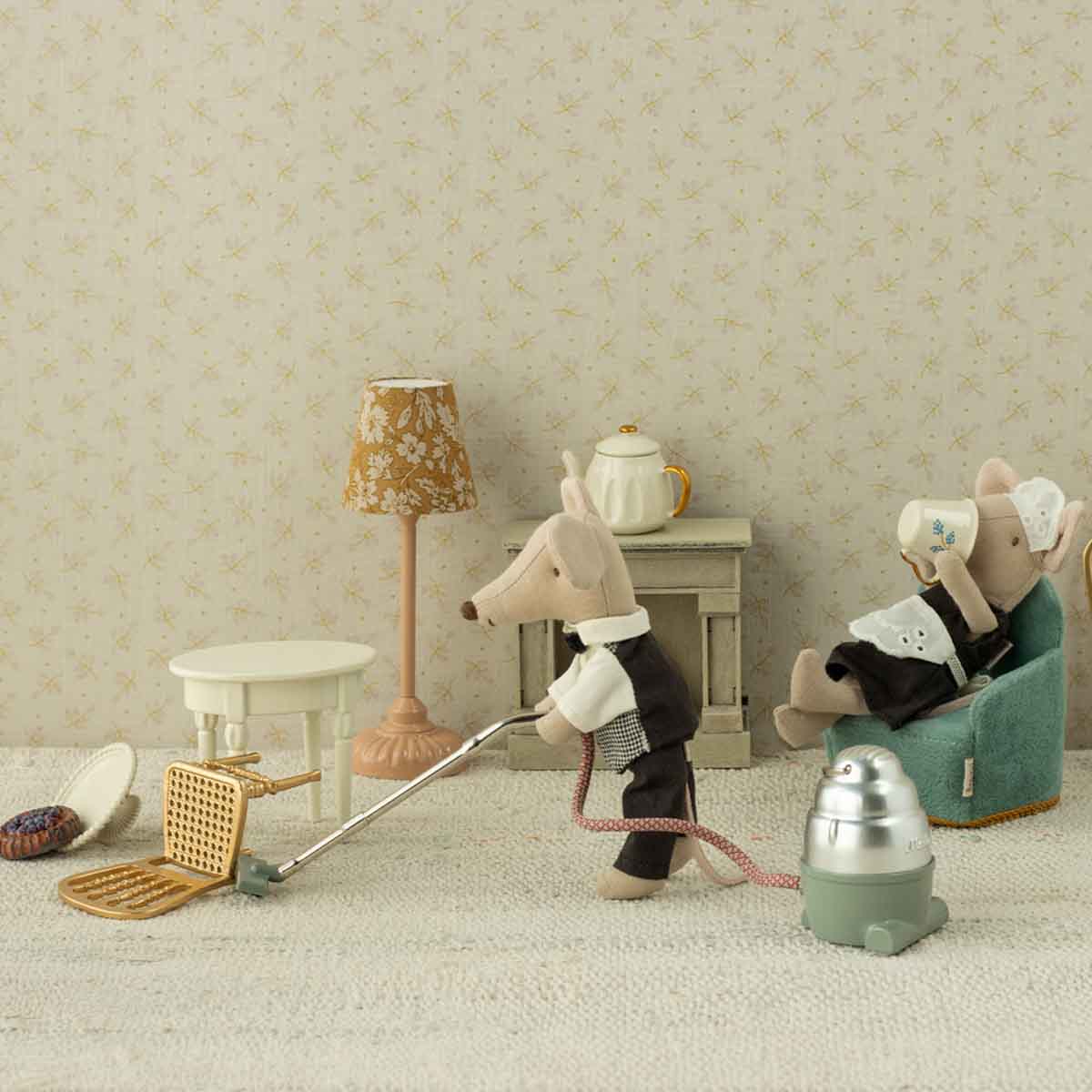 Maileg Big Sister Maid Mouse, Waiter Mouse
