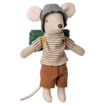 Maileg Big Brother Hiking Mouse with Sleeping Bag, 2025
