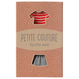 Maileg Big Sister/Brother Mouse Clothes, Red Striped Sweater and Skirt