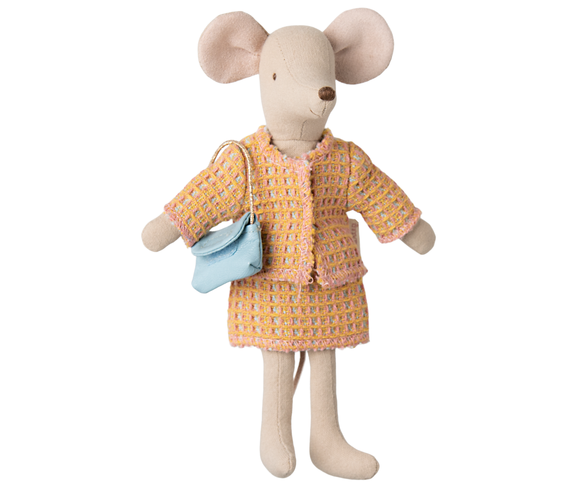 Maileg Mom/Dad Mouse Clothes, 2pcs Suit with  Bag