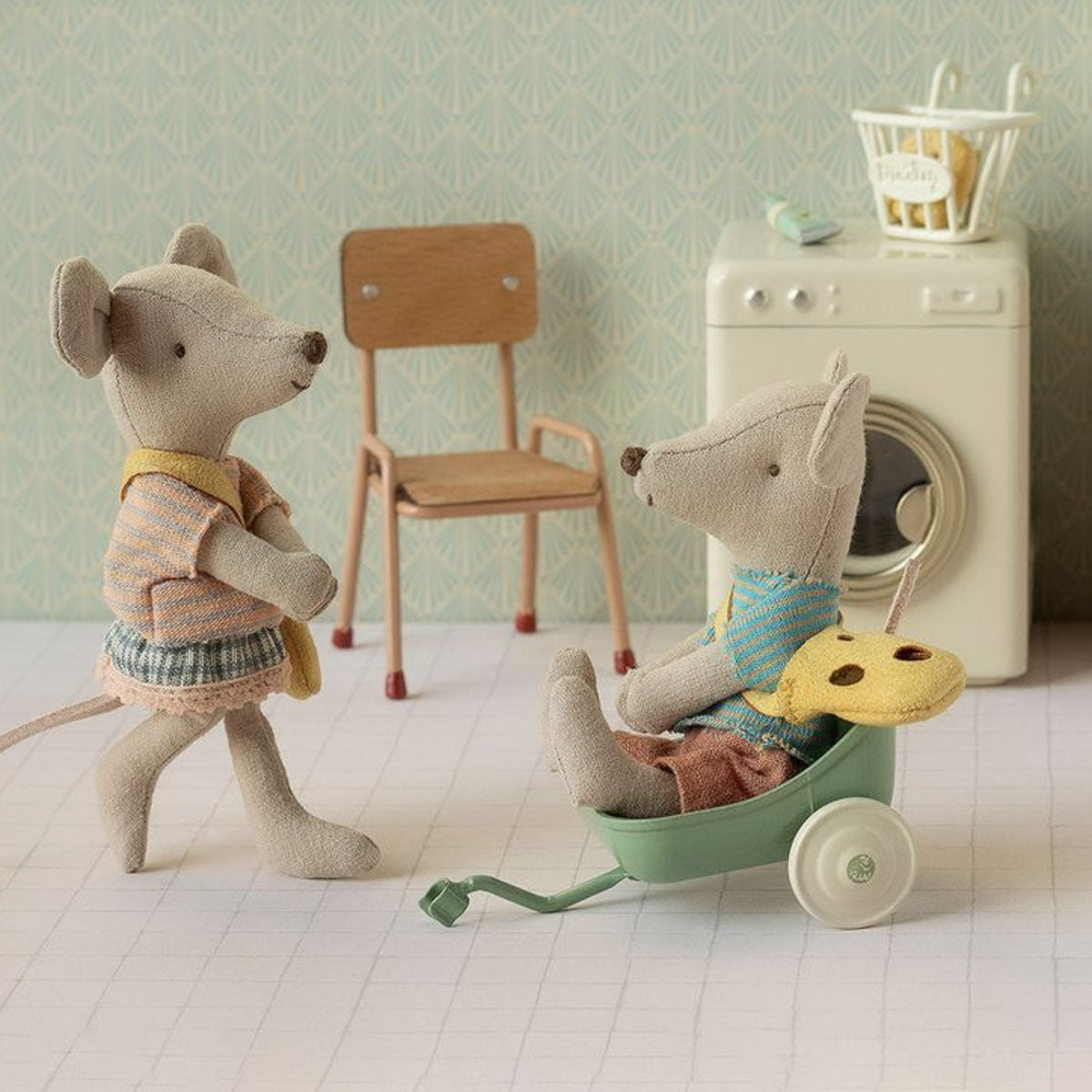 Maileg Little Brother Mouse with Bag