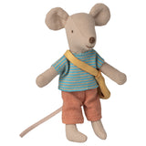 Maileg Little Brother Mouse with Bag (ships in June)