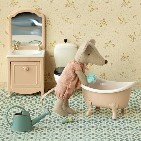 Maileg Dollhouse Bathtub, Mouse Size, Rose