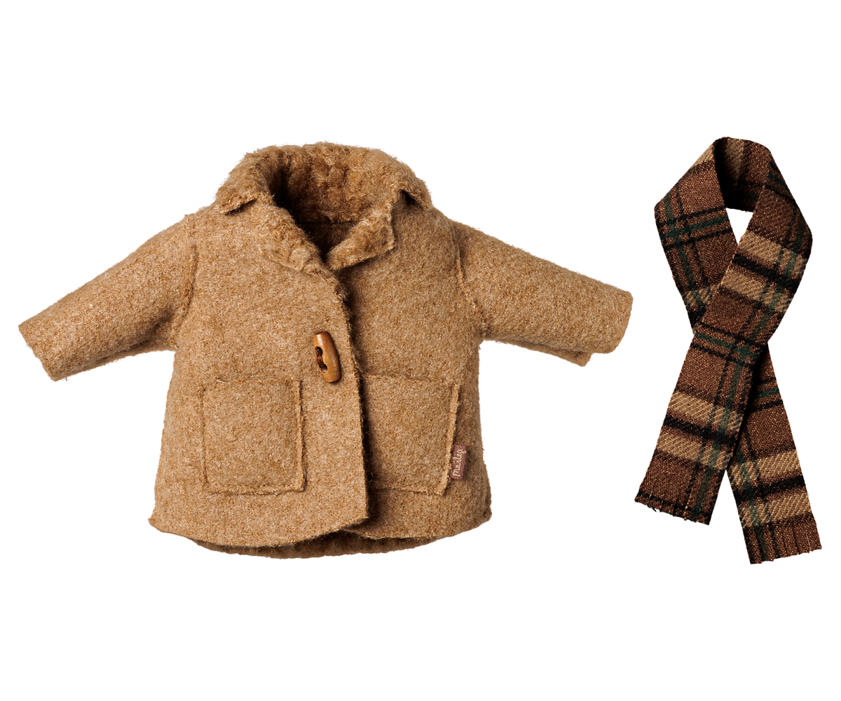 Maileg Doll Clothes for Medium Mouse, Jacket and Scarf (available in November)