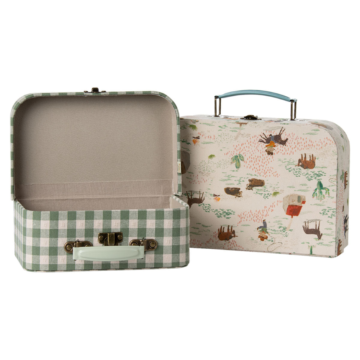 Maileg Fabric Nesting 2pcs Suitcase set, Pony