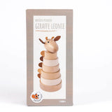 Giraffe Wooden Stacking Pyramid
