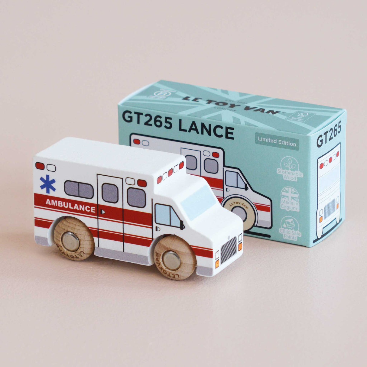 Wooden Matchbox Car, No. 43 GT265 Lance